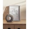 image:imageHAUS AND HUES 5x7 Silver Picture Frame  Modern Aluminum Photo Frame with Easel Back and Wall Hanging Hardware 5x7 in Silver