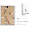 image:imageHAUS AND HUES 5x7 Silver Picture Frame  Modern Aluminum Photo Frame with Easel Back and Wall Hanging Hardware 5x7 in Silver