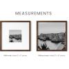image:imageHAUS AND HUES Walnut Oak Wood 10x10 Picture Frames  Set of 4 Square Frames with Mat Premium Frames for Gallery Walls 10x10 in Walnut Set of 4