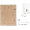 image:imageHAUS AND HUES White Oak Wood 85x11 Picture Frames  Set of 3 Modern Frames for Certificates and Documents