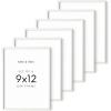 image:imageHAUS AND HUES Set of 6 9 X 12 Picture Frames for Wall  9x12 Frame Collage 9x12 Picture Frame Sets Wooden Frames 12x9 Picture Frames in Bulk White Oak Frame