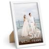 image:imageHAUS AND HUES Standalone White Aluminum Frame Set of 15x7