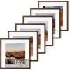 image:imageHAUS AND HUES Walnut Square Frames Set of 616x16