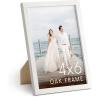 image:imageHAUS AND HUES White Oak Wood 4x6 Picture Frame  Natural Frame for Photos and Prints White Oak Frame