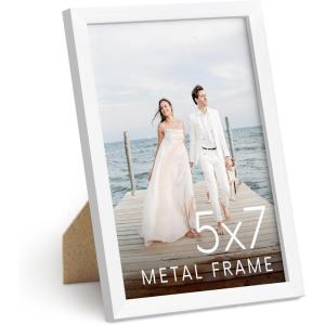 image:imageHAUS AND HUES Standalone White Aluminum Frame Set of 15x7