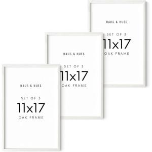 image:imageHAUS AND HUES Standalone White Oak Frame Set of 311x17