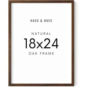 image:imageHaus and Hues Walnut 18 x 24 Poster Frame  Set of 1 18 x 24 Picture Frame Wall 18x24 Frame 18x24 Wood Frame 24x18 Poster Frame Wooden Picture Frame 18 x 24 Art 18 x 24 Frame Standalone Walnut