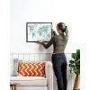 image:imageHAUS AND HUES Animal World Map Art Print  12x16  Framed Black