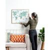 image:imageHAUS AND HUES Animal World Map Art Print  16x20  Framed Beige