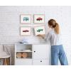 image:imageNursery Cars Art Print Set of 48x10  Framed Beige
