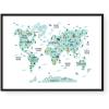 image:imageHAUS AND HUES Animal World Map Art Print Individual  12x16