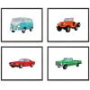 image:imageNursery Cars Art Print Set of 48x10  Framed Black