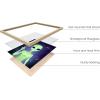 image:imageHAUS AND HUES Trippy Alien Poster  Cool Extraterrestrial Wall Art Psychedelic Room Decor Alien Portrait Framed Beige 16x20Alien Portrait