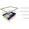 image:imageHAUS AND HUES Trippy Alien Poster  Cool Extraterrestrial Wall Art Psychedelic Room Decor Alien Portrait Framed Beige 16x20Alien Portrait