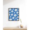 image:imageHAUS AND HUES Daisy Flower Painting  Blue Floral Wall Art Daisy Artwork for Room Aesthetic 12x16 Unframed
