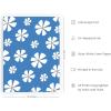 image:imageHAUS AND HUES Daisy Flower Painting  Blue Floral Wall Art Daisy Artwork for Room Aesthetic 12x16 Unframed