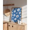 image:imageHAUS AND HUES Daisy Flower Painting  Blue Floral Wall Art Daisy Artwork for Room Aesthetic 12x16 Unframed