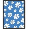 image:imageHAUS AND HUES Daisy Flower Painting  Blue Floral Wall Art Daisy Artwork for Room Aesthetic 12x16 Unframed