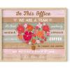 image:imageHAUS AND HUES We Are a Team Art Print  16x20  Framed Beige