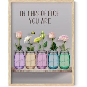 image:imageHAUS AND HUES In This Office Art Print  12x16  Framed Beige