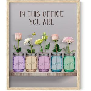 image:imageHAUS AND HUES In This Office Art Print  16x20  Framed Beige