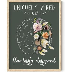 image:imageHAUS AND HUES Uniquely Wired Art Print  12x16  Framed Beige