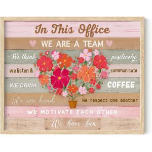 image:imageHAUS AND HUES We Are a Team Art Print  16x20  Framed Beige
