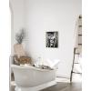 image:imageHAUS AND HUES Girl Bathroom Decor Wall Art  Black and White Wall Art Bathroom Picture for Bedroom Decor for Women Restroom Artwork Unframed 12x16