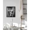 image:imageHAUS AND HUES Girl Bathroom Decor Wall Art  Black and White Wall Art Bathroom Picture for Bedroom Decor for Women Restroom Artwork Unframed 12x16