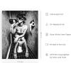 image:imageHAUS AND HUES Girl Bathroom Decor Wall Art  Black and White Wall Art Bathroom Picture for Bedroom Decor for Women Restroom Artwork Unframed 12x16