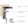 image:imageHAUS AND HUES Girl Bathroom Decor Wall Art  Black and White Wall Art Bathroom Picture for Bedroom Decor for Women Restroom Artwork Unframed 12x16