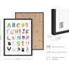 image:imageHAUS AND HUES Kids Alphabet Art Print  12x16  Framed Black