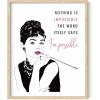 image:imageHAUS AND HUES Im Possible Art Print  16x20  Framed Beige