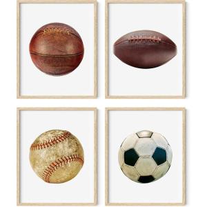 image:imageHAUS AND HUES Animal Inspirational Art Print Set of 48x10 Sports Set of 4 8x10 Beige Framed