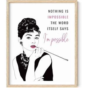 image:imageHAUS AND HUES Im Possible Art Print  16x20  Framed Beige