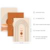 image:imageHAUS AND HUES Mid Century Wall Art Set of 3  Terracotta Moon Boho Geometric Art Prints Modern Wall Decor Unframed 24x36