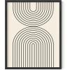 image:imageHAUS AND HUES Astrology Poster  Celestial Wall Art Sun and Moon Print Spiritual Boho Artwork 12x16 Black FrameBlack Semi Circles