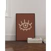 image:imageHAUS AND HUES Astrology Poster  Celestial Wall Art Sun and Moon Print Spiritual Boho Artwork 12x16 Black FrameDark Clay Eye