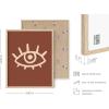 image:imageHAUS AND HUES Astrology Poster  Celestial Wall Art Sun and Moon Print Spiritual Boho Artwork 12x16 Black FrameDark Clay Eye