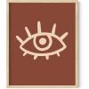 image:imageHAUS AND HUES Astrology Poster  Celestial Wall Art Sun and Moon Print Spiritual Boho Artwork 12x16 Black FrameDark Clay Eye