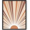 image:imageHAUS AND HUES Astrology Poster  Celestial Wall Art Sun and Moon Print Spiritual Boho Artwork 12x16 Black FrameRainbow Sunshine