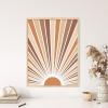 image:imageHAUS AND HUES Astrology Poster  Celestial Wall Art Sun and Moon Print Spiritual Boho Artwork 12x16 Black FrameRainbow Sunshine