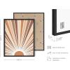 image:imageHAUS AND HUES Astrology Poster  Celestial Wall Art Sun and Moon Print Spiritual Boho Artwork 12x16 Black FrameRainbow Sunshine