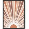image:imageHAUS AND HUES Astrology Poster  Celestial Wall Art Sun and Moon Print Spiritual Boho Artwork 12x16 Black FrameRainbow Sunshine