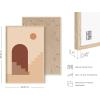image:imageHAUS AND HUES Astrology Poster  Celestial Wall Art Sun and Moon Print Spiritual Boho Artwork 12x16 Black FrameSun and Two Staircases