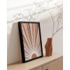 image:imageHAUS AND HUES Boho Poster  Mid Century Modern Decor Abstract Art Minimalist Dark Clay Eye with Lashes 16x20 Beige FrameRainbow Sunshine