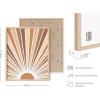 image:imageHAUS AND HUES Boho Poster  Mid Century Modern Decor Abstract Art Minimalist Dark Clay Eye with Lashes 16x20 Beige FrameRainbow Sunshine
