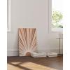 image:imageHAUS AND HUES Boho Poster  Mid Century Modern Decor Abstract Art Minimalist Dark Clay Eye with Lashes 16x20 Beige FrameRainbow Sunshine